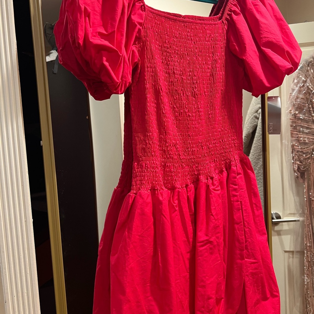 Elegant Red Mini Dress